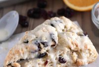 Sunburst Cranberry White Chocolate Scones