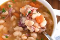 Hearty Slow Cooker Ham and Bean Soup