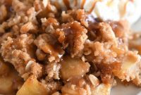 Gooey Caramel Apple Crumble