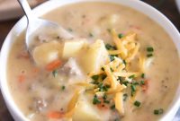 Guilt-Free Cheeseburger Soup