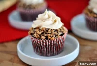 Golden Toffee Crunch Cupcakes