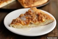 Golden Apple Streusel Dessert Pizza