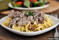 Creamy Ground Beef or Turkey Stroganoff