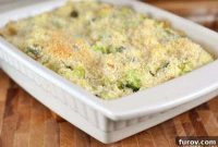 Golden Baked Cheesy Broccoli Rice