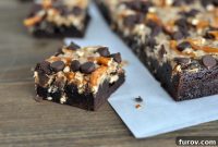 Pretzel Toffee Peanut Butter Chocolate Brownies
