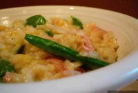 Savory Ham and Sweet Snap Pea Risotto