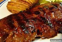 Juicy Steak with Crispy Hasselback Potatoes