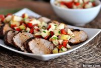 Cinnamon-Chili Rubbed Pork Tenderloin with Zesty Apple Salsa