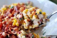 Festive Bacon Confetti Creamed Corn
