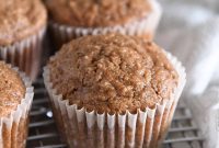 Healthy Carrot Cake Muffins with Applesauce