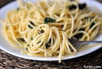 Sun-Kissed Lemon Spinach Spaghetti