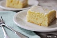 Zesty Glazed Lemon Yogurt Sheet Cake