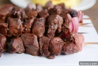 Tangy Balsamic Beef or Chicken Skewers