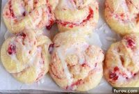 Luscious Overnight Strawberry Cream Cheese Buns