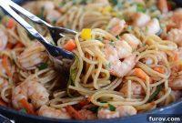 Fast Asian Garlic Noodles with Your Choice of Shrimp or Chicken