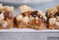 Decadent Caramel Pecan Double Chocolate Toffee Bars