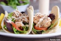 Zesty Lemon Chicken Wraps with a Spicy Garlic Punch