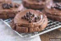 Pillowy Chocolate Frosted Swig Sugar Cookies