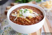 Instant Pot Lentil Chili Stovetop and Slow Cooker Variations