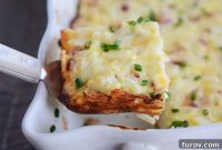 Overnight Cheesy Hash Brown Egg Bake