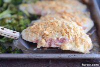 One-Pan Cordon Bleu Chicken & Broccoli Roast