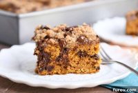 Spiced Autumn Pumpkin Chocolate Chip Crumb Cake