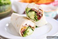 Craveable Chicken BLT Burritos with Creamy Southwest Dip
