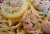 Sun Drenched Shrimp Scampi Linguine