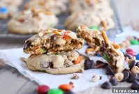 Sweet and Salty Peanut Butter Kitchen Sink Cookies