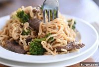 Effortless Beef and Broccoli Ramen Skillet