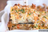 Sleep-In Savory Tater Tot Casserole