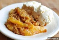 Golden Peach Crumb Bake