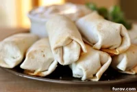 Zesty Southwest Baked Egg Rolls with Chipotle Cream Dip