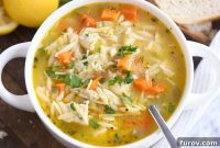 Sunshine Lemon Chicken Orzo Soup
