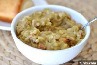 Slow-Simmered Ham, Split Pea, and Barley Comfort Soup