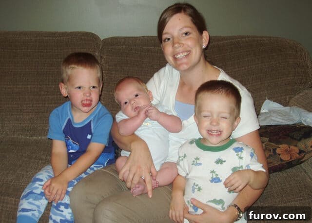 A Fifteen-Year Blogging Odyssey 4 Old family photo of Mel with young children