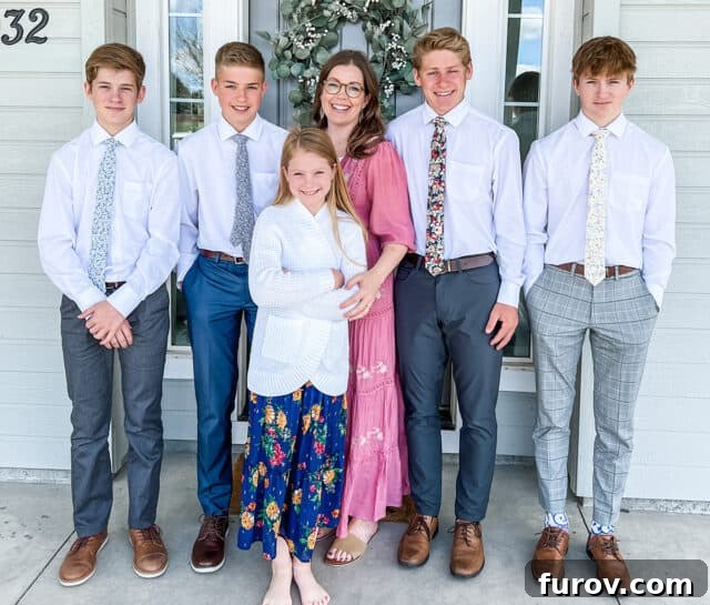 A Fifteen-Year Blogging Odyssey 5 Current family photo of Mel with older children