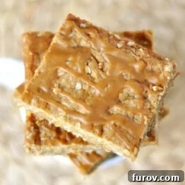 Delicious Oatmeal Butterscotch Bars, perfect for a treat.