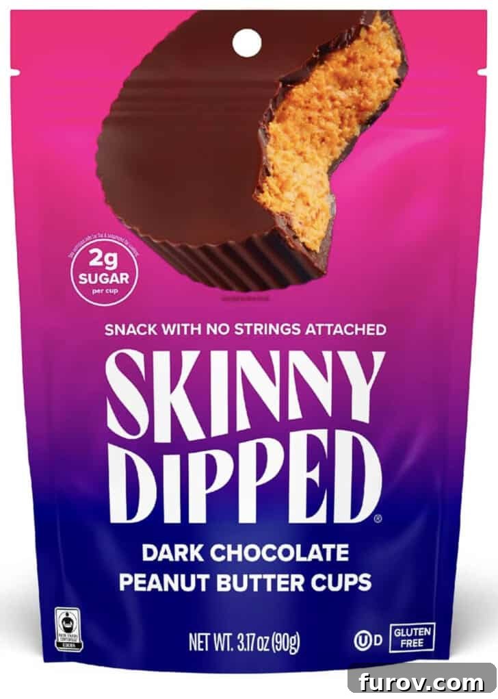 Pack of Skinny Dipped Peanut Butter Dark Chocolate Cups