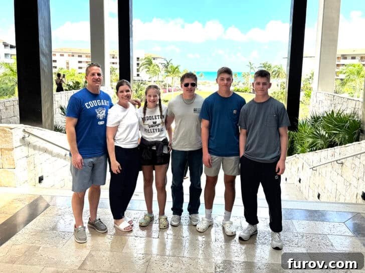 Friday Focus: My Current Chapter 2 Our family enjoying a sunny day at a beautiful resort, a cherished memory from our spring break.
