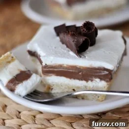 Robert Redford Dessert with shortbread crust, pudding, and cool whip