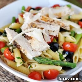 Spring Penne Pasta with Light Butter Sauce