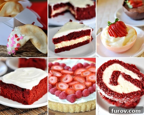 My Valentines Day Playbook: 10 Irresistible Food Ideas 3 A collage of various delicious Valentine's Day food ideas, including desserts, breakfast, and treats.