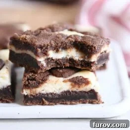 Black and White Cheesecake Brownies