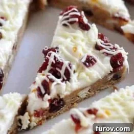 Orange Zested Cranberry White Chocolate Bliss Bars