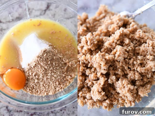 Graham cracker crumbs for cheesecake crust.