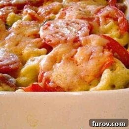Tuscan Macaroni and Cheese Bake, a comforting Italian-inspired pasta dish.