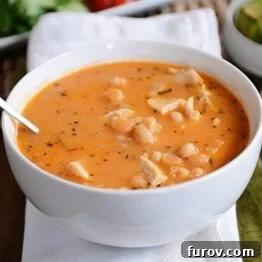 White Bean Chicken Chili in a bowl