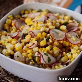 A smaller image of the Sweet Corn and Radish Salad