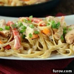 Lightened Up Creamy Cajun Chicken Pasta